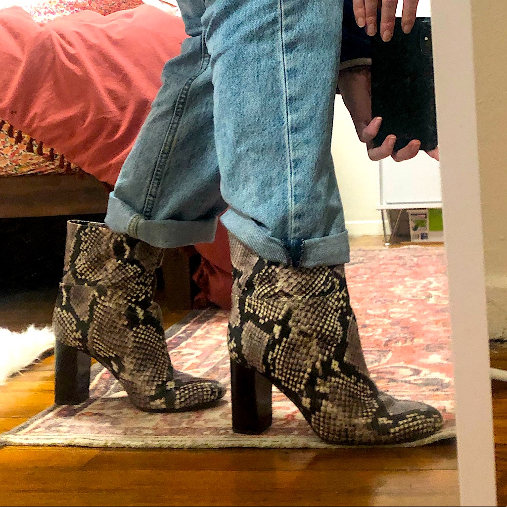 Tory Burch Snakeskin Boots: Women’s Size 8.5